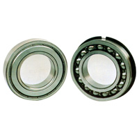 Ball bearings with filling slot